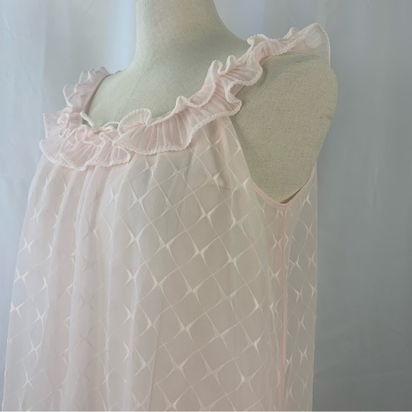 Vintage Maxi Soft Pink Nightgown - Picture 5 of 8